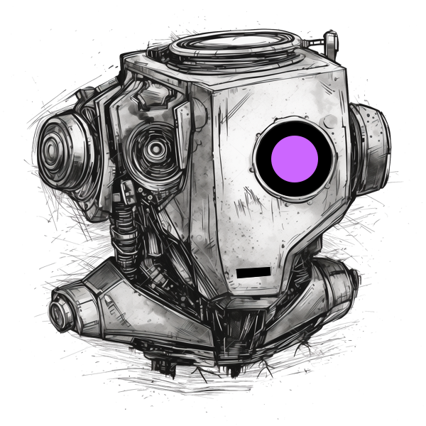 The emptyname mark - a small line-drawn robot.